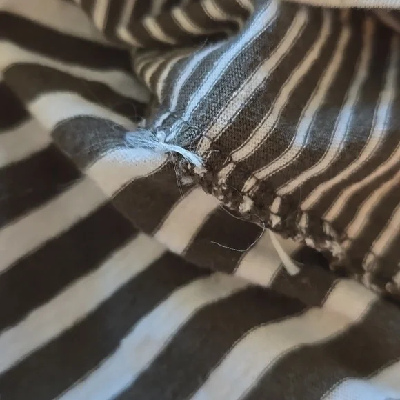 Madewell Structured Tee in Stripe | Coastal Chic Sleeveless Top Women's XXS - Picture 9 of 12